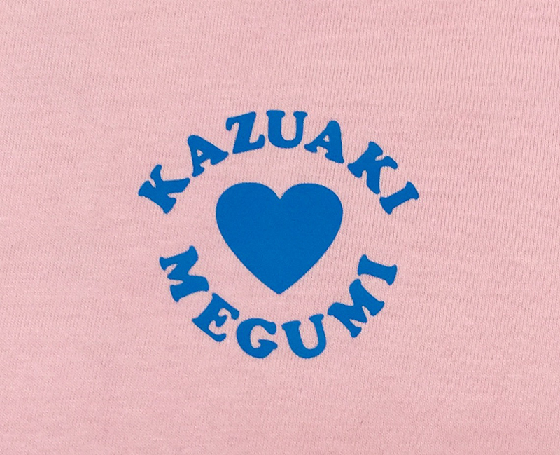 Tシャツプリント　結婚式の二次会用のお揃いのピンク色Tシャツ　スタッフ　様