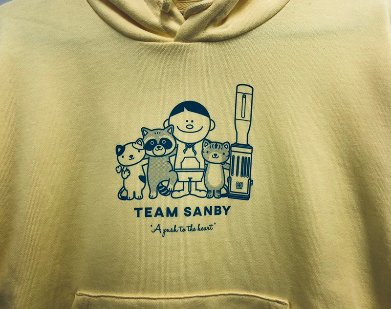 パーカープリント 展示会出店用のユニフォーム サンビー株式会社 様 フルカラーダイレクトプリント/パーカー