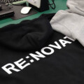 パーカープリント パーカーに会社名をプリント RE:NOVATE 様 ラバープリント/パーカー